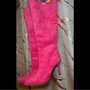NEW Pink Knee-High Women's Boots